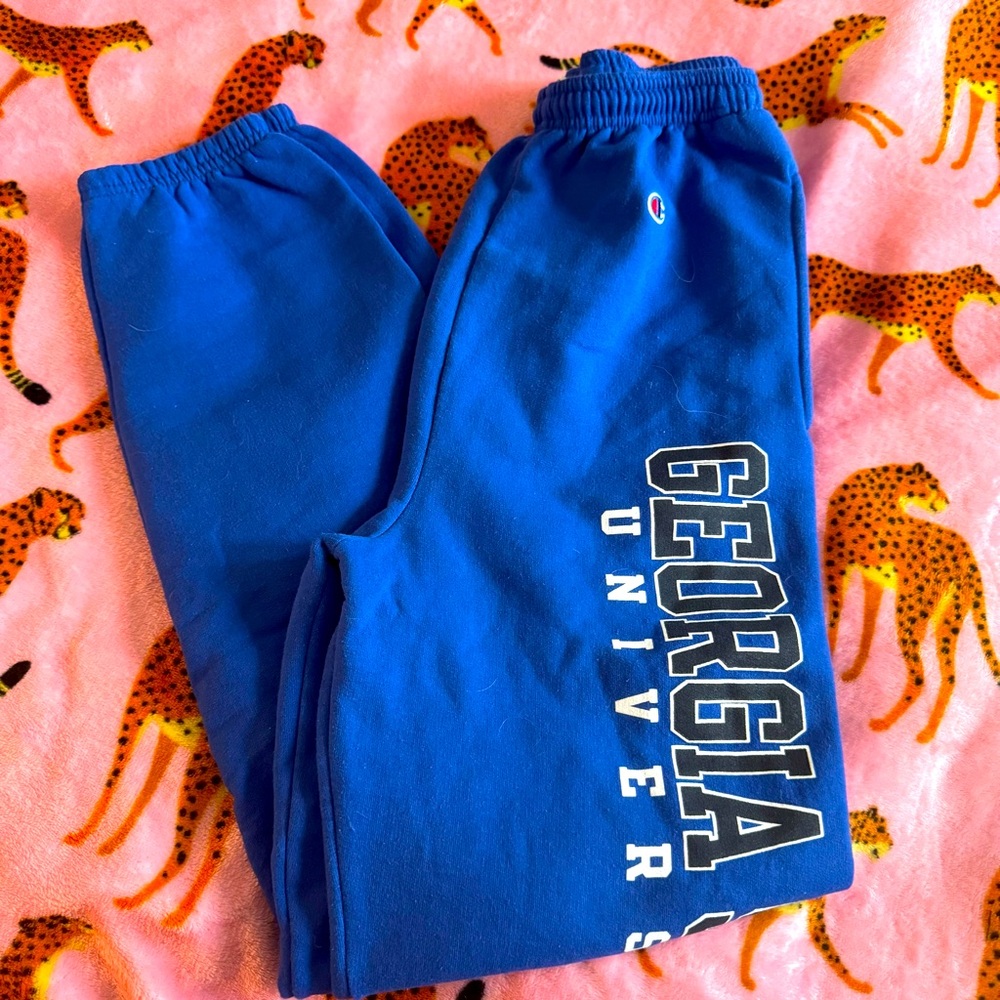 Georgia State University Champion Blue Collegiate Sweatpants size Small joggers